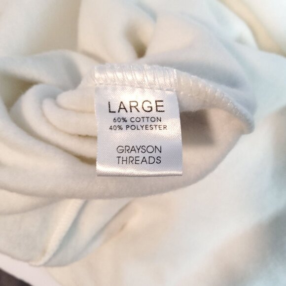 Grayson Threads White Drawstring Skirt Size L Cotton Polyester Blend - Picture 4 of 10